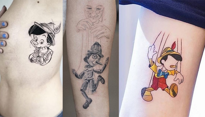 Tatuaje de Pinocho