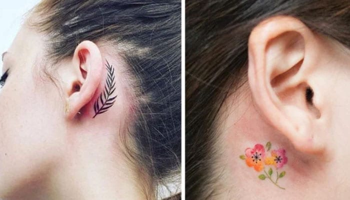 tatuajes en las orejas