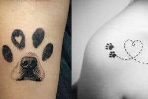 Tatuajes de huellas de perro, ¿cuánto amas a tu mascota?