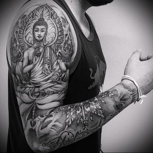  tatuajes budistas con significado de símbolos para mujeres y hombres