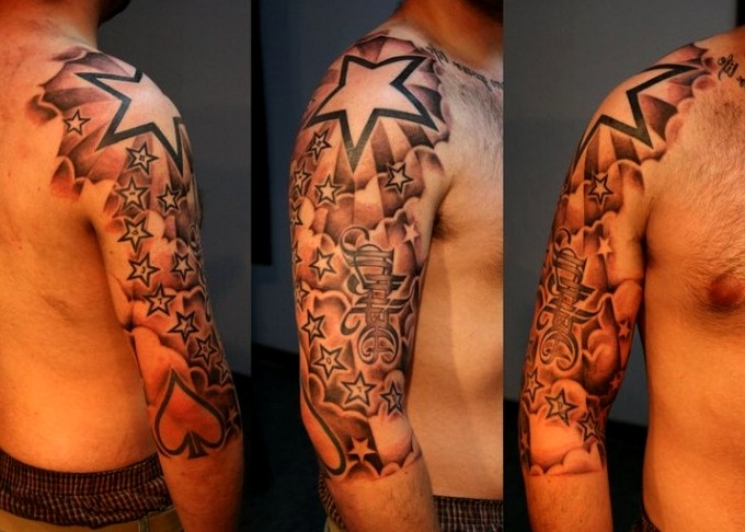 Tattoos de estrellas en el brazo