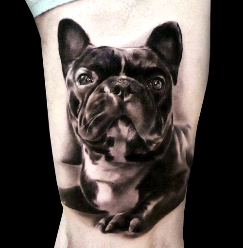 Tattoos de perro bulldog