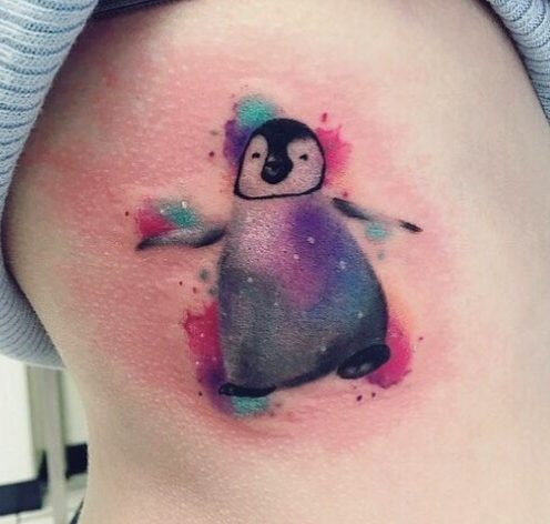 Tattoos de pingüinos bebes