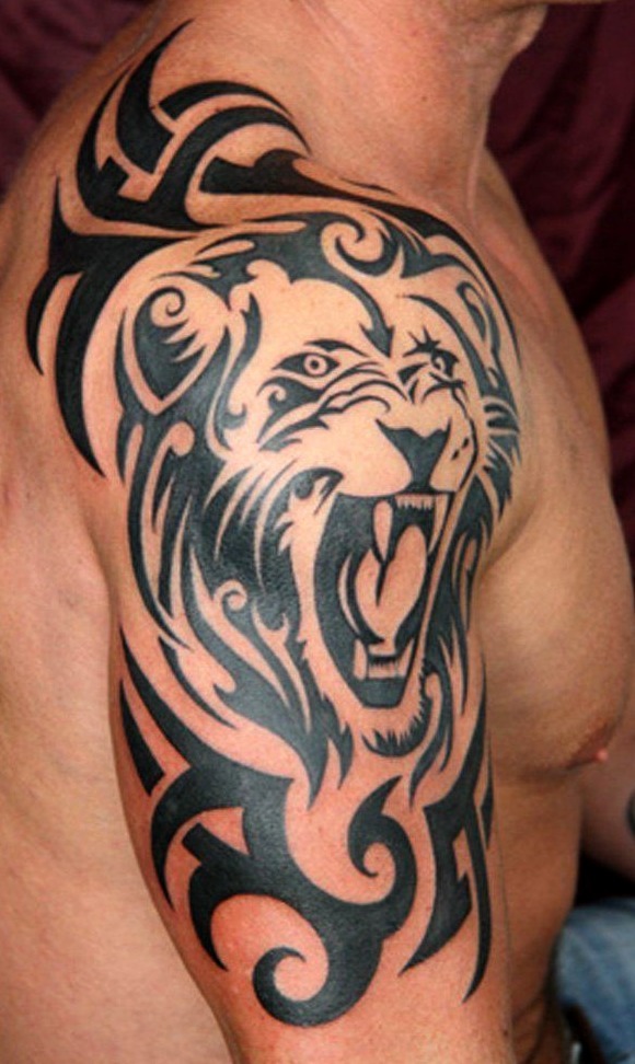 Tattoos de tigres al estilo tribal