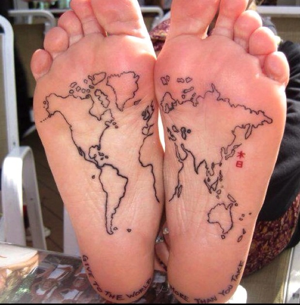 Tattoos en la planta del pie