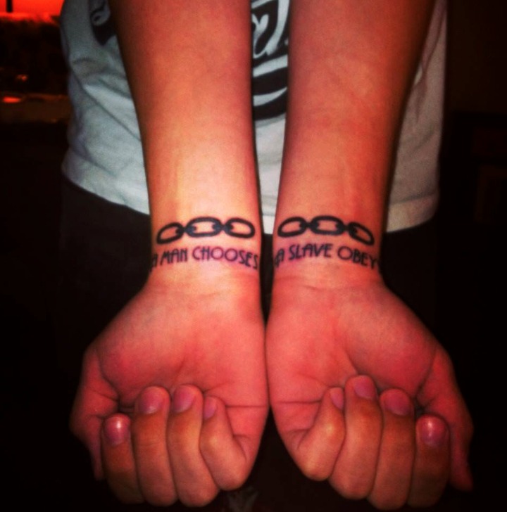 Tatuajes de cadenas de Bioshock