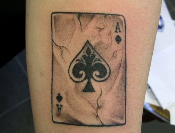Tatuajes de cartas de póker