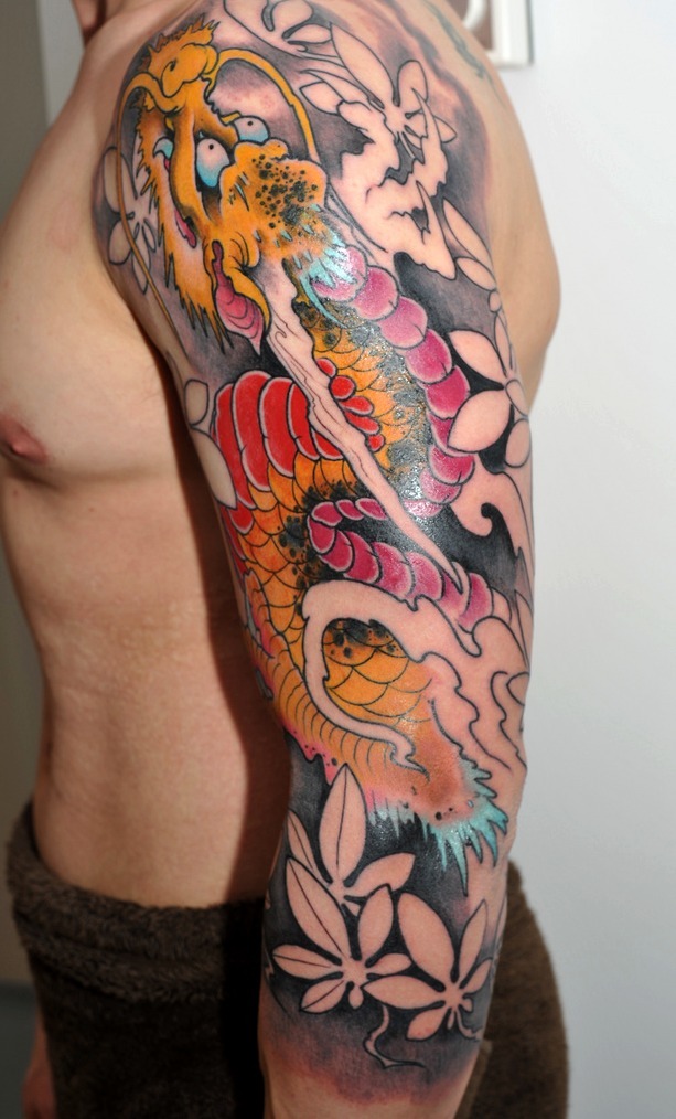 Tatuajes de dragones tribales