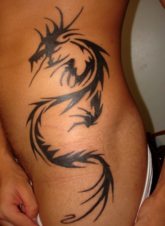 Tatuajes de dragones tribales