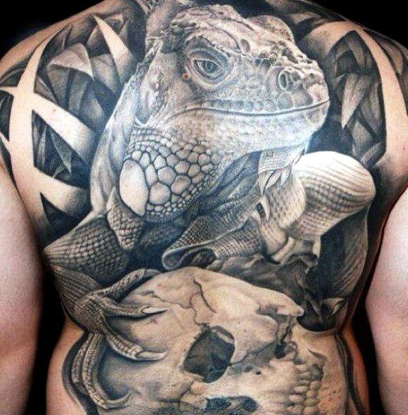 Tatuajes de iguanas
