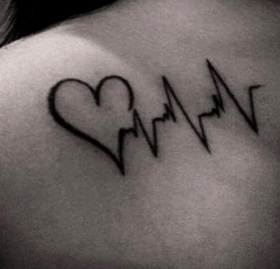 Tatuajes de latidos de corazón