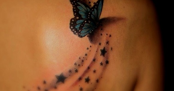 Tatuajes de mariposas en 3D