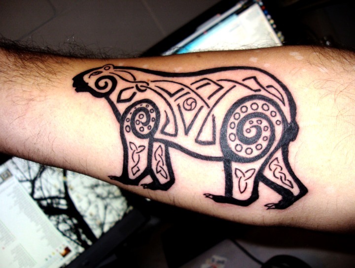 Tatuajes de oso tribal