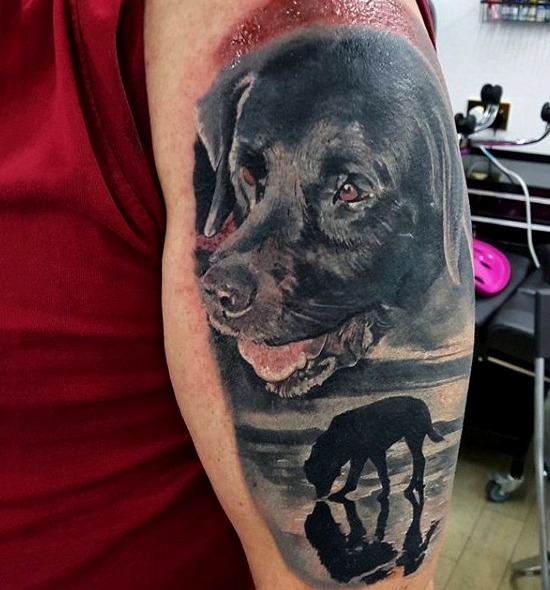 Tatuajes de perro labrador