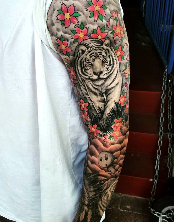 Tatuajes de tigre blanco