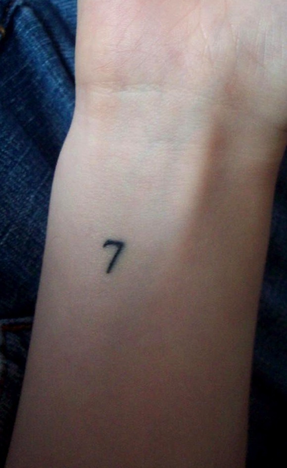 Tatuajes del número 7